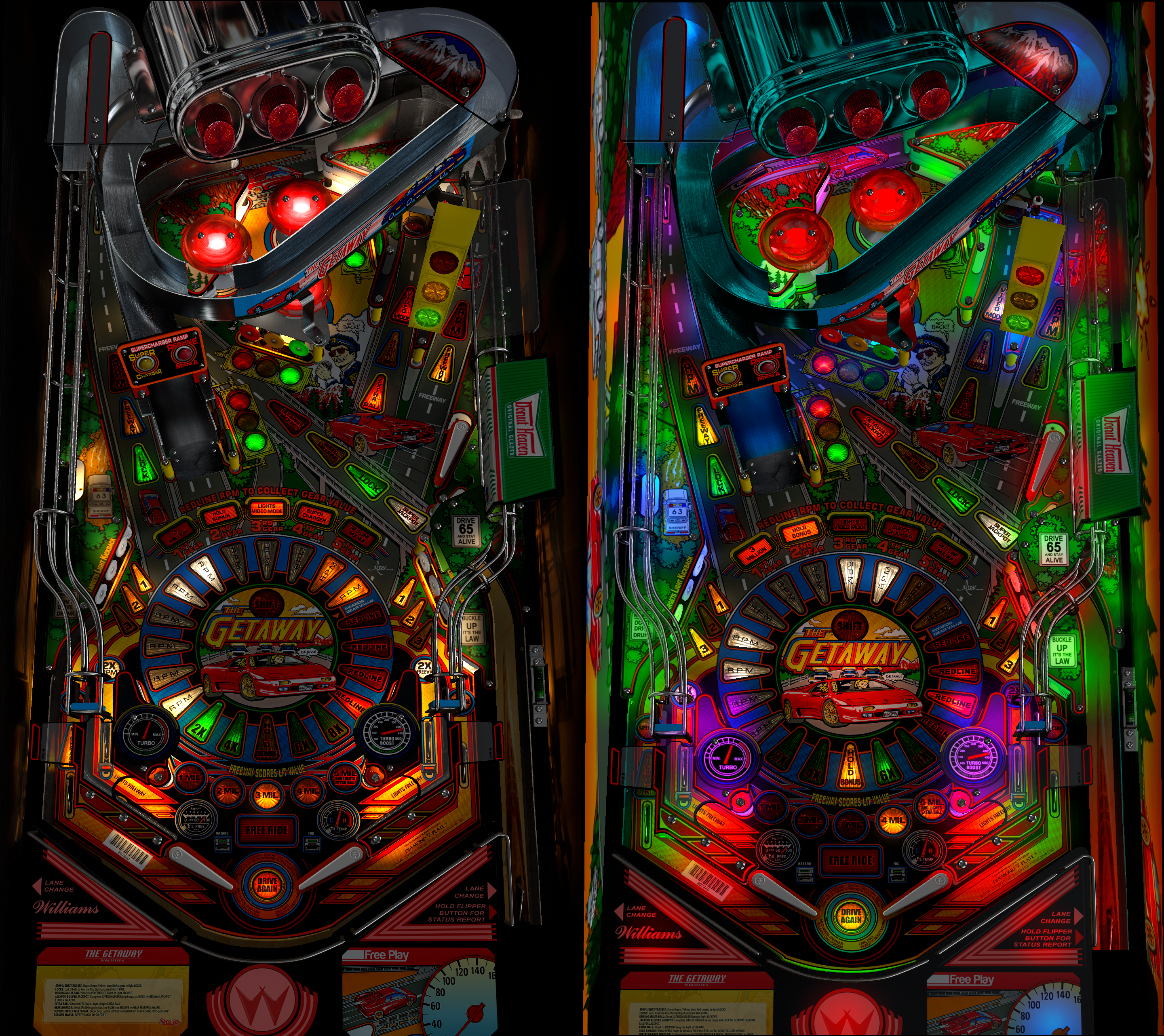 Getaway_(Williams 1992)_mod_1.0 Ejse83 LED Mod