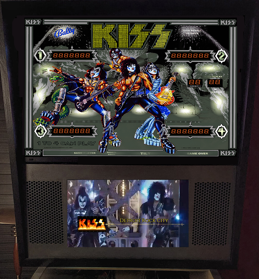 Kiss (Bally 1979) PUP-PACK and VPX BW