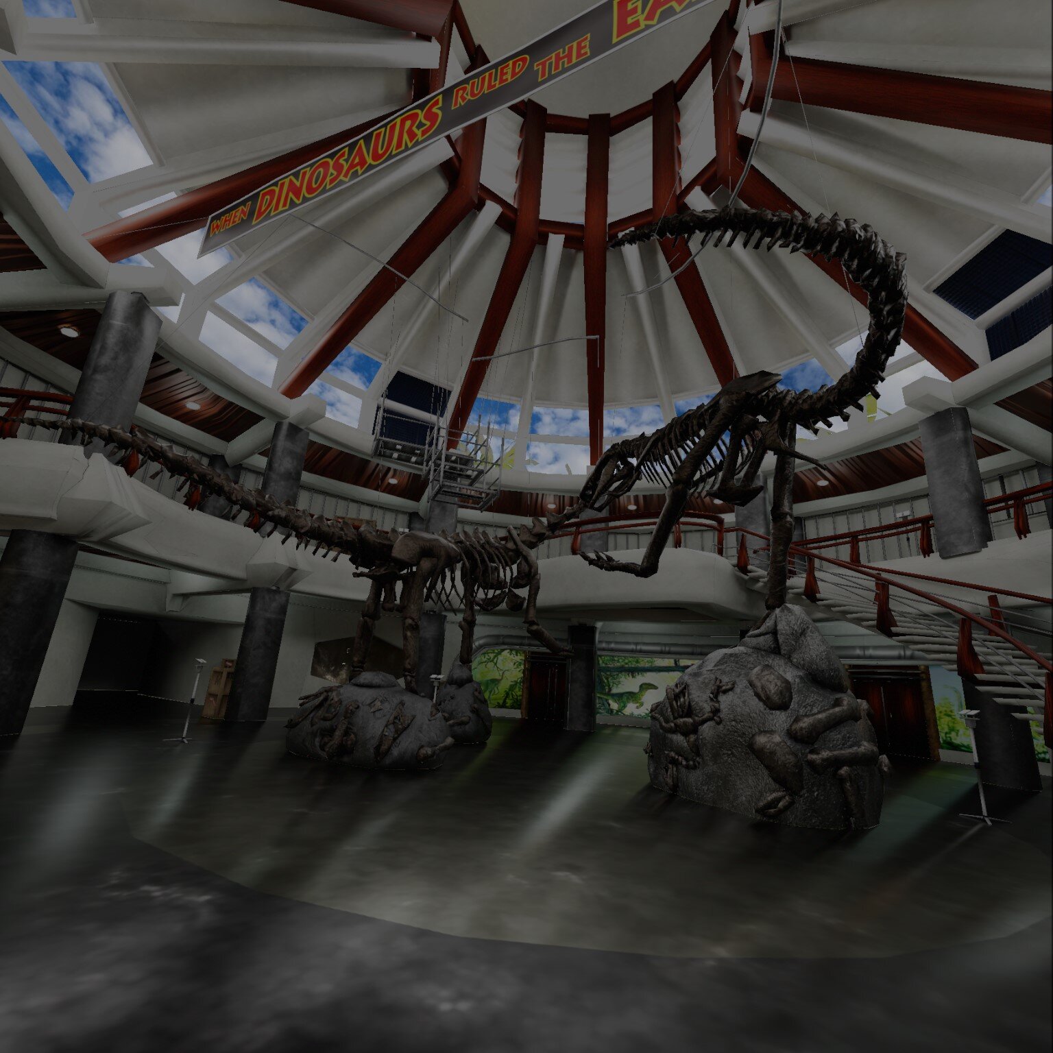 Jurassic Park (Data East 1993) VPW with Visitor Center VR