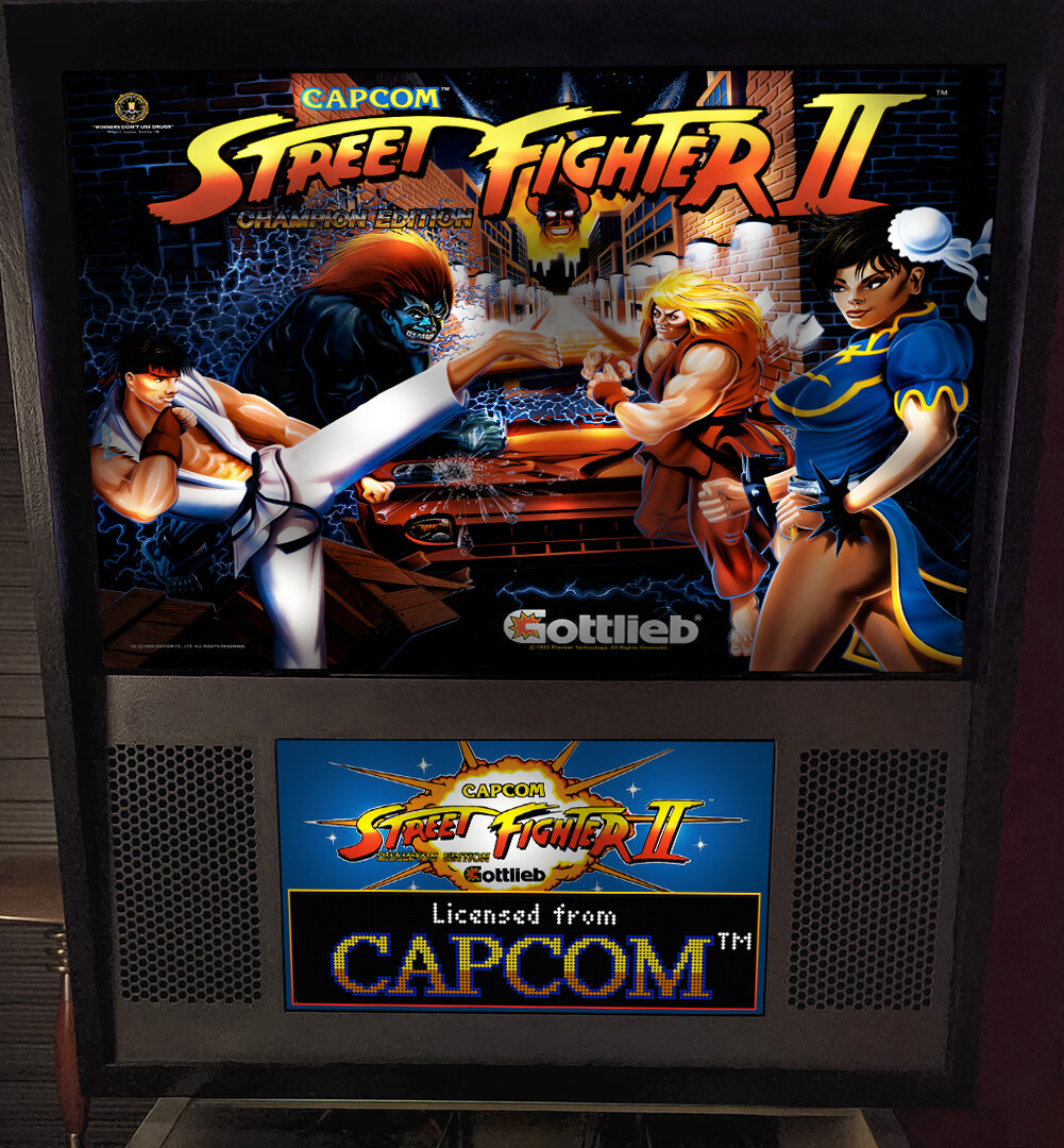 Street Fighter II (Gottlieb 1993) b2s + full dmd - B2S (.directb2s