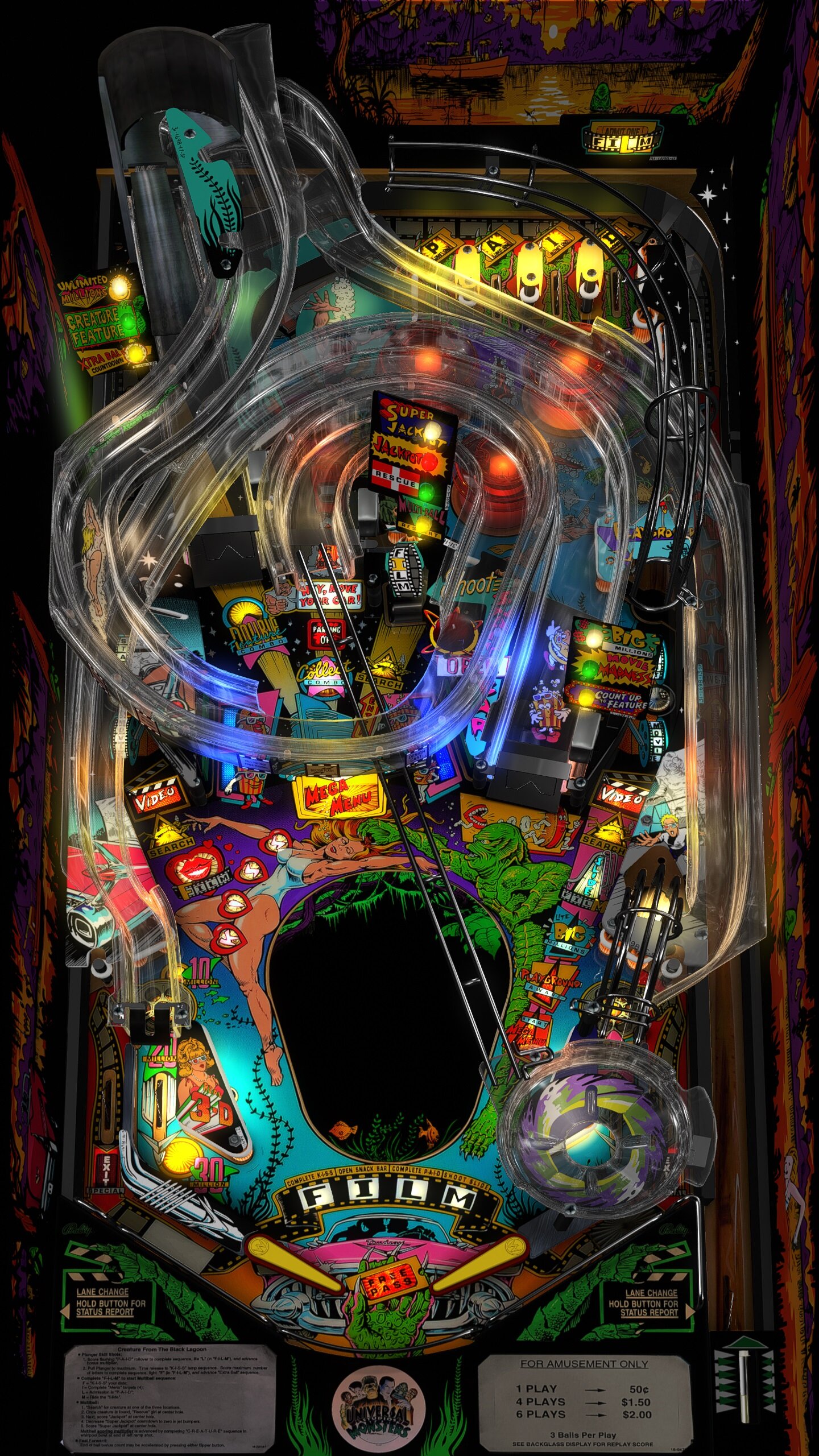 Creature From The Black Lagoon Cabinet Mod - VPURemix - VPX