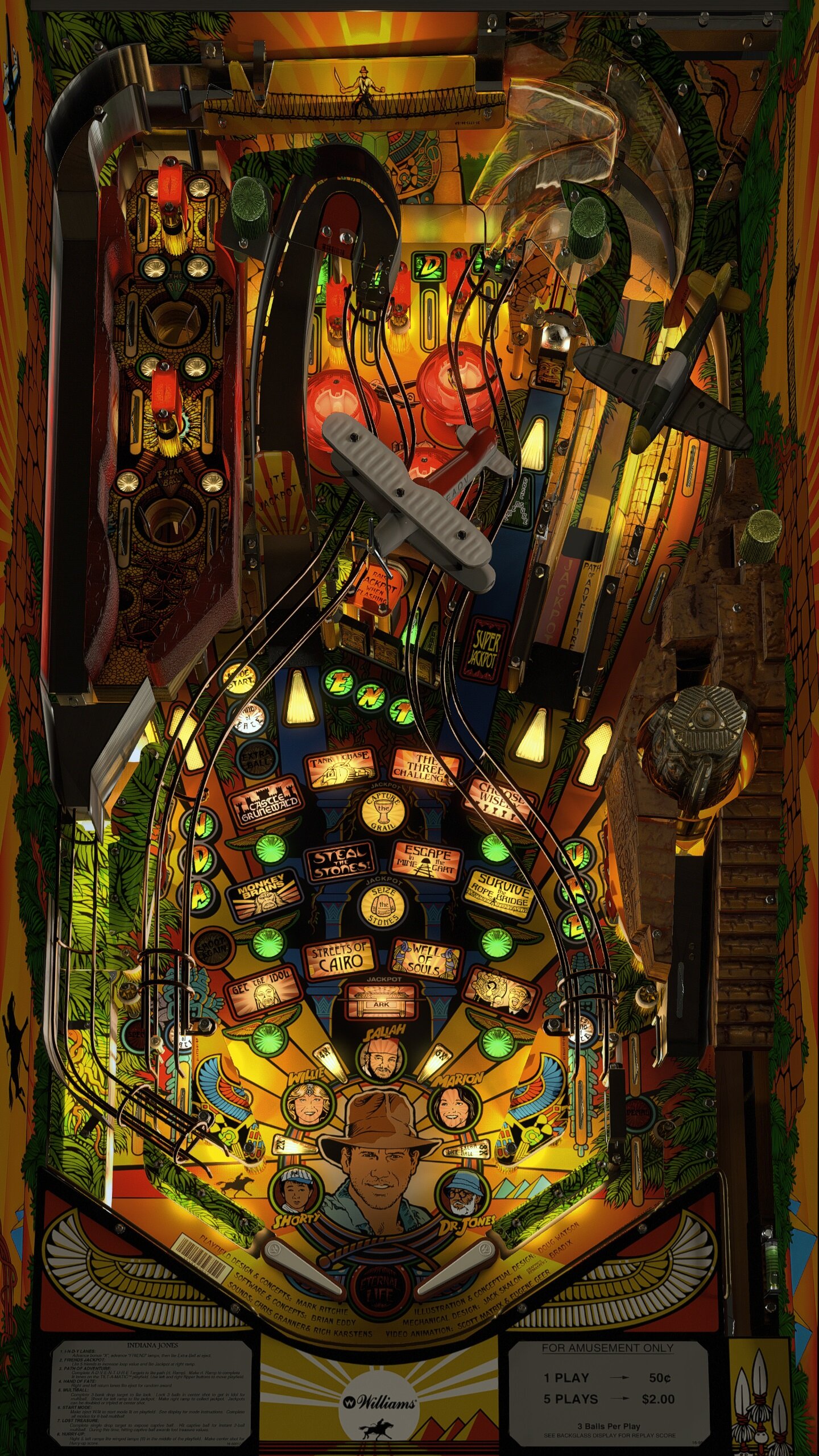 Indiana Jones The Pinball Adventure Cabinet Mod