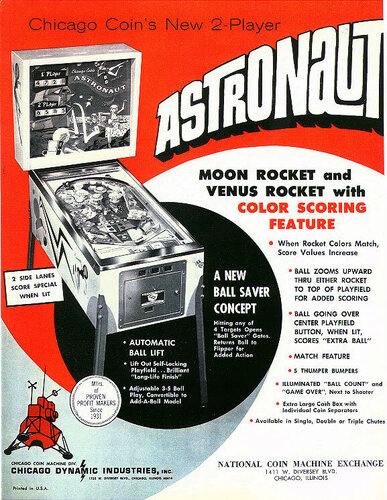 More information about "Astronaut (Chicago Coin 1969) Flyer"