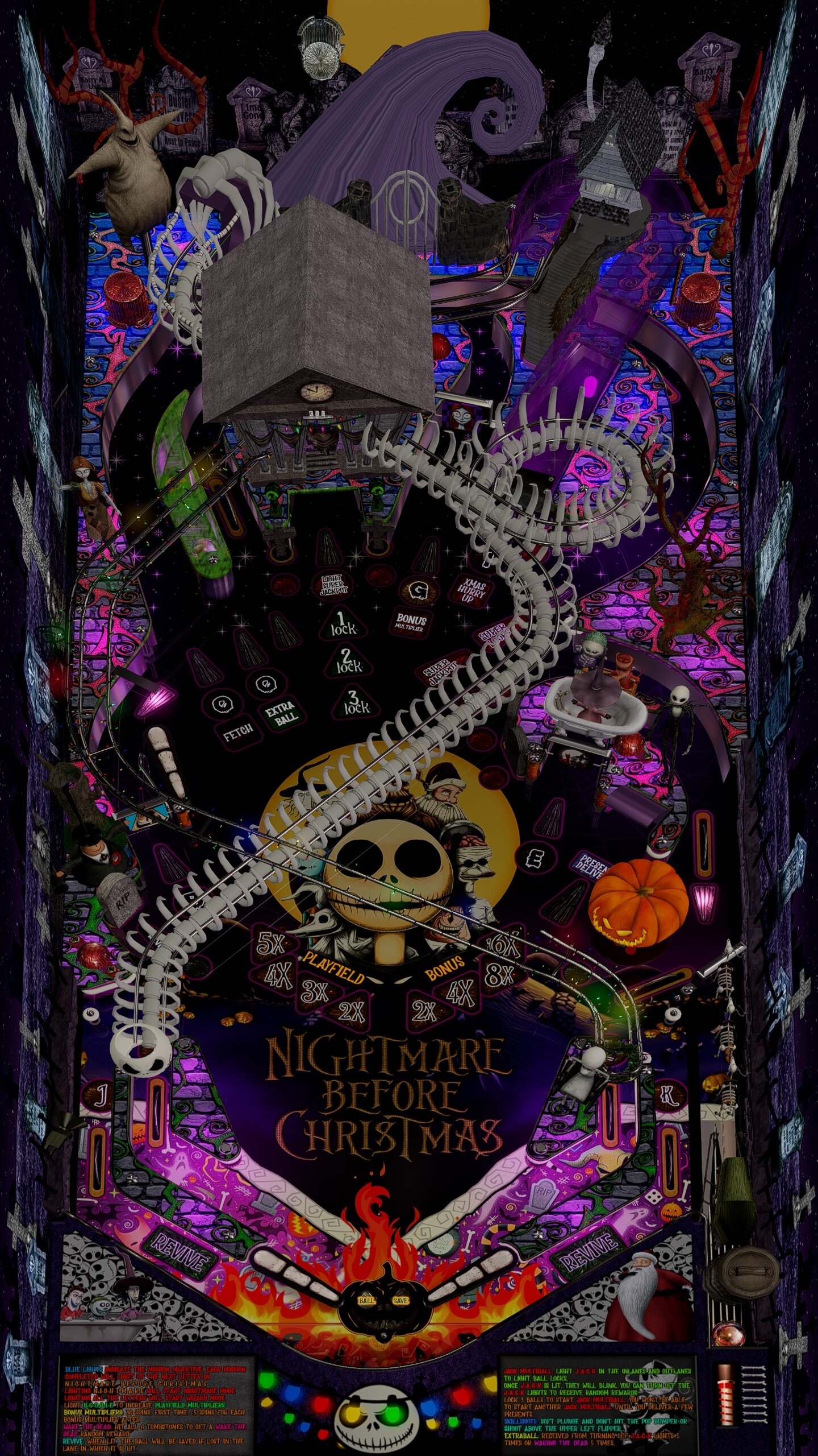 Nightmare Before Christmas Cabinet Mod - VPURemix - VPX Table