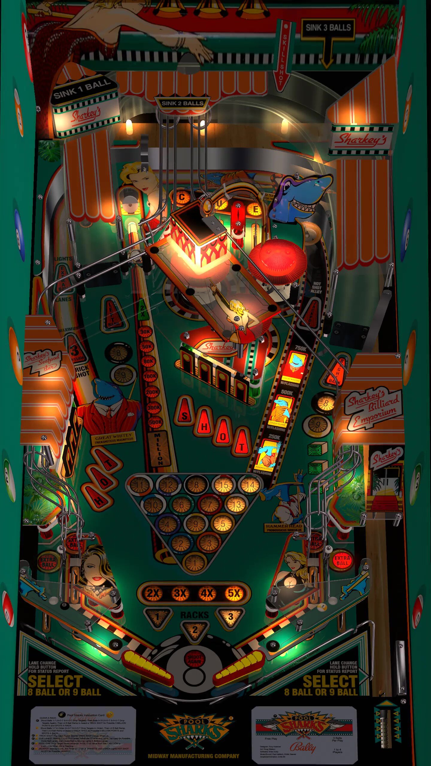 Pool Sharks Cabinet Side Blade Mod