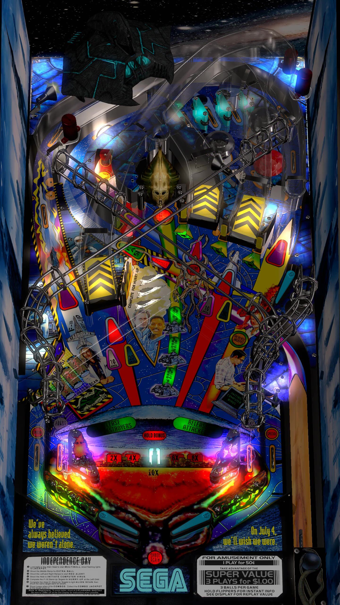 Independence Day (Sega 1996) Side Blade Mod