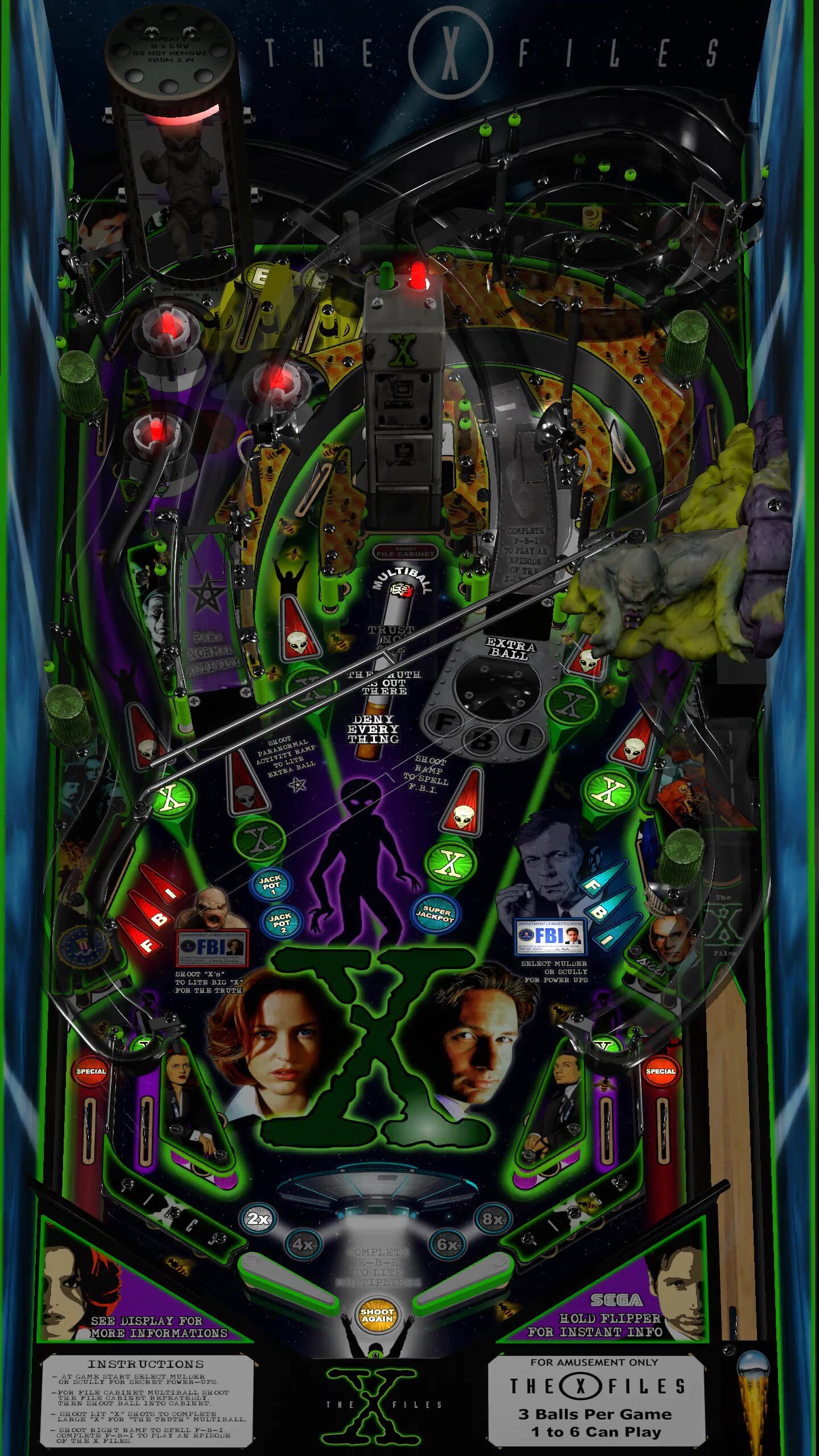 X-Files, The (Sega 1997) Side Blade Mod
