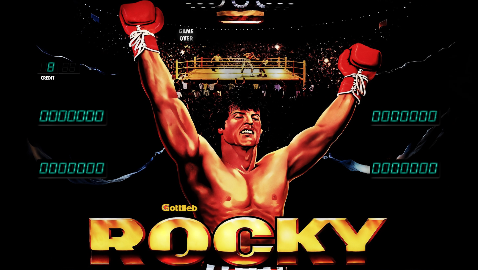 Rocky (Gottlieb 1982) - B2S Backglass Downloads - Virtual Pinball
