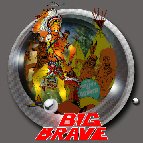 More information about "Big Brave (Gottlieb 1974) Diagonal Wheel"