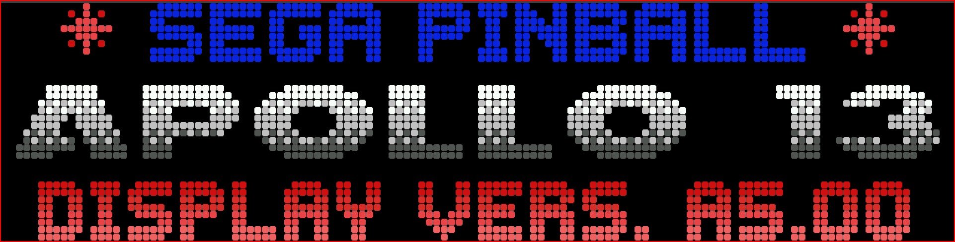 Apollo 13 (Sega 1995) V1.0.0 - Serum DMD colorizations - Virtual