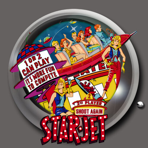 More information about "Star - Jet (Bally 1963) Diagonal Wheel"