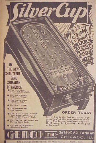 More information about "Silver Cup (Genco 1933) advertisement"