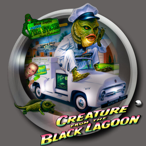 More information about "Creature From The Black Lagoon (Bally 1992) alt Diagonal Wheel"