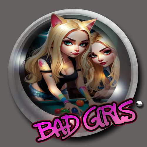 More information about "Bad Girls (Gottlieb 1988) Diagonal Wheel"