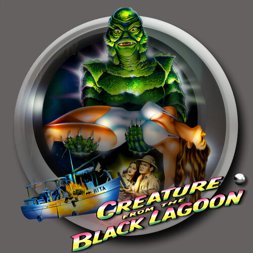 More information about "Creature From The Black Lagoon (Bally 1992) Diagonal Wheel"