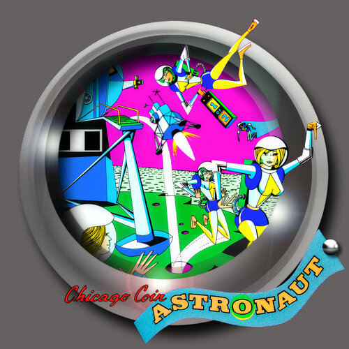 More information about "Astronaut (Chicago Coin 1969) Diagonal Wheel"
