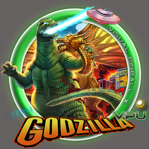 More information about "Godzilla (stern) Premium Neon Wheel"