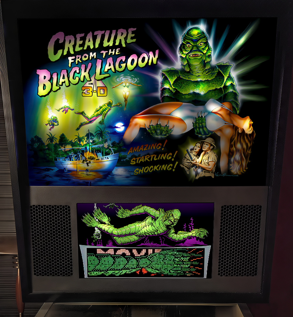 Creature From The Black Lagoon (Bally 1992) b2s + full dmd