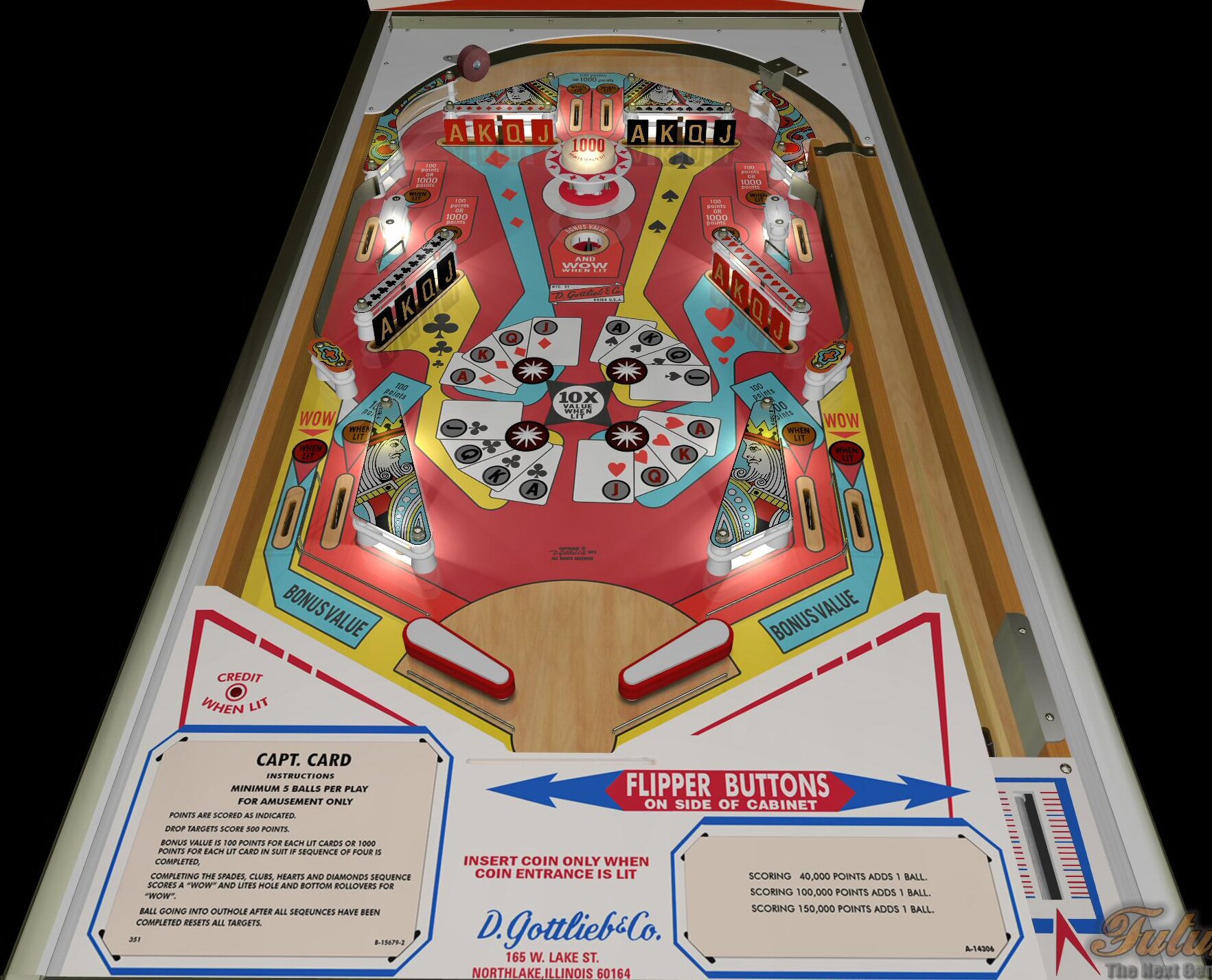 Capt.Card (Gottlieb-1974) - Future Pinball Files - Virtual Pinball