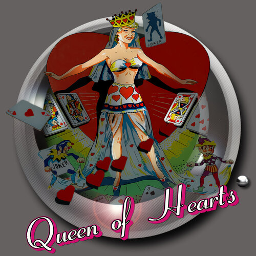 More information about "Queen of Hearts (Gottlieb1952) Diagonal Wheel"