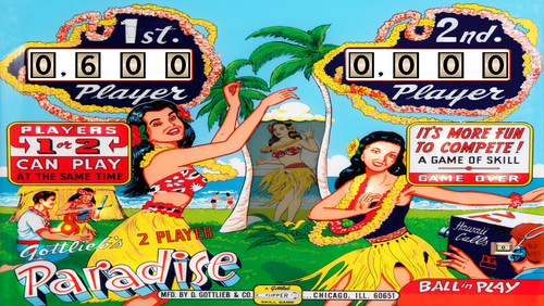 More information about "Paradise (Gottlieb 1965)"
