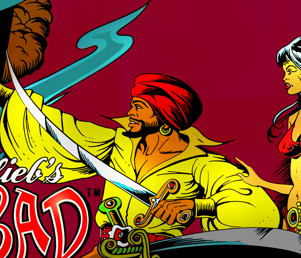 Sinbad (Gottlieb 1978)(SS) b2s - B2S Backglass Downloads - Virtual
