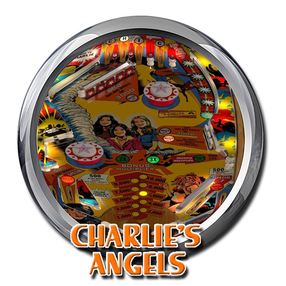 Charlie's Angels モバイルユニットバン　チャーリーズエンジェル Charlie's Angels EM (Gottlieb 1979) (Wheels) - Wheel Images