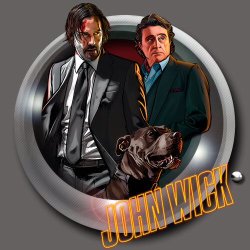 More information about "John Wick (Stern 2024) (Pro) Diagonal Wheel"