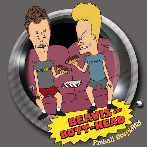 More information about "Beavis And Butthead Pinball Stupidity Diagonal Wheel"