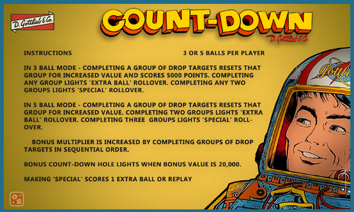 More information about "Count-Down (Gottlieb 1979)"