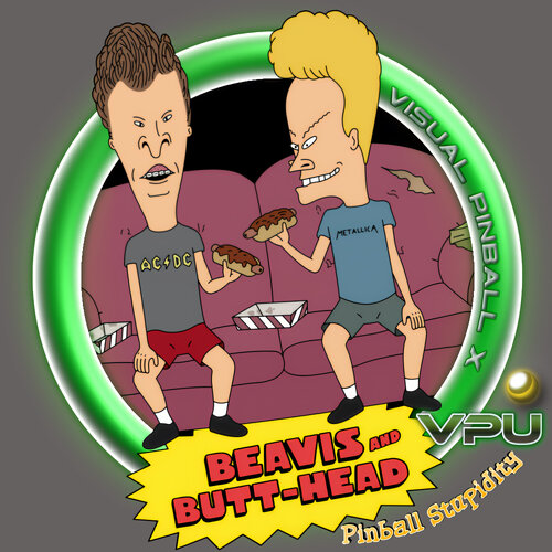 More information about "Beavis And Butthead Pinball Stupidity Neon Wheel"