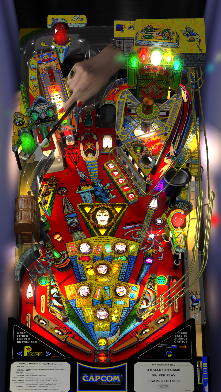 Pinball Magic (Capcom 1995) Fidiko cabinet Mod.