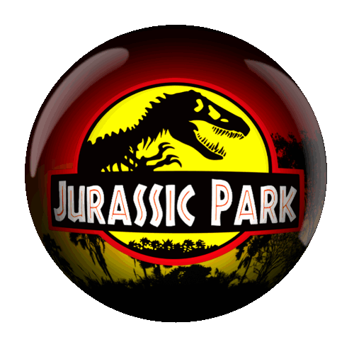 Jurassic Park (Data East 1993) Animated Glass Orb - Animated