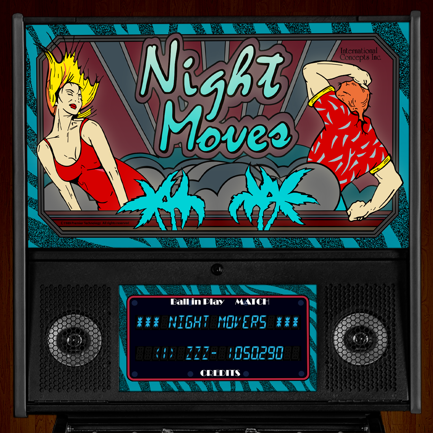 Night Moves (International Concepts 1989) b2s - B2S Backglass