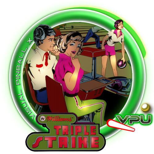 More information about "Triple Strike (Williams 1975) Animated Neon Wheel"