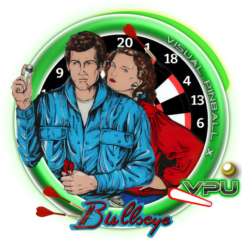 More information about "301 Bullseye (Grand Products 1986) Animated Neon Wheel"