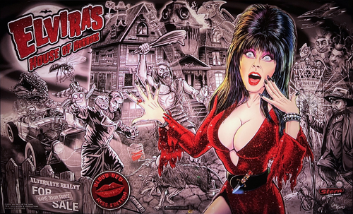 More information about "Elvira mash-up Blood Red Kiss Edition full dmd 3 screen"