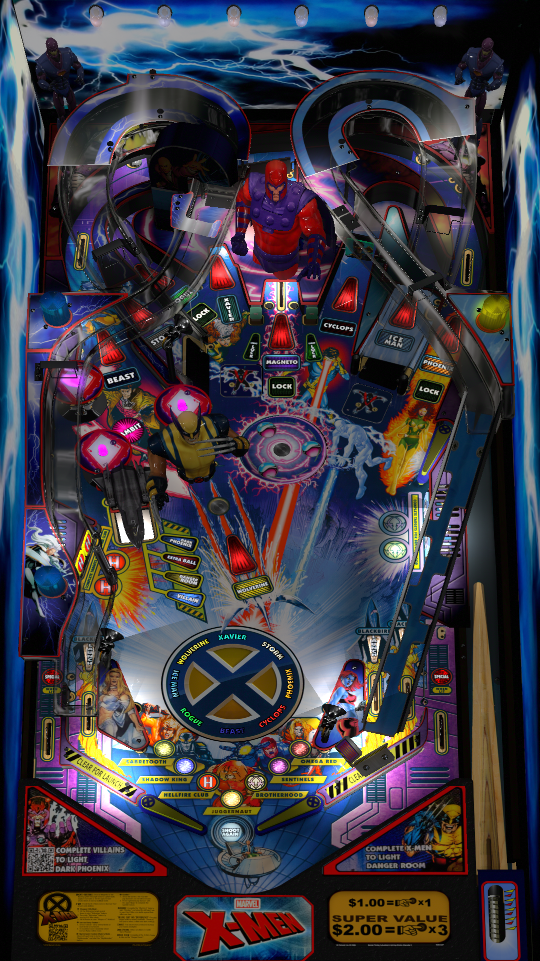 X-Men LE (Stern 2012) MOD color rush nFozzy VR