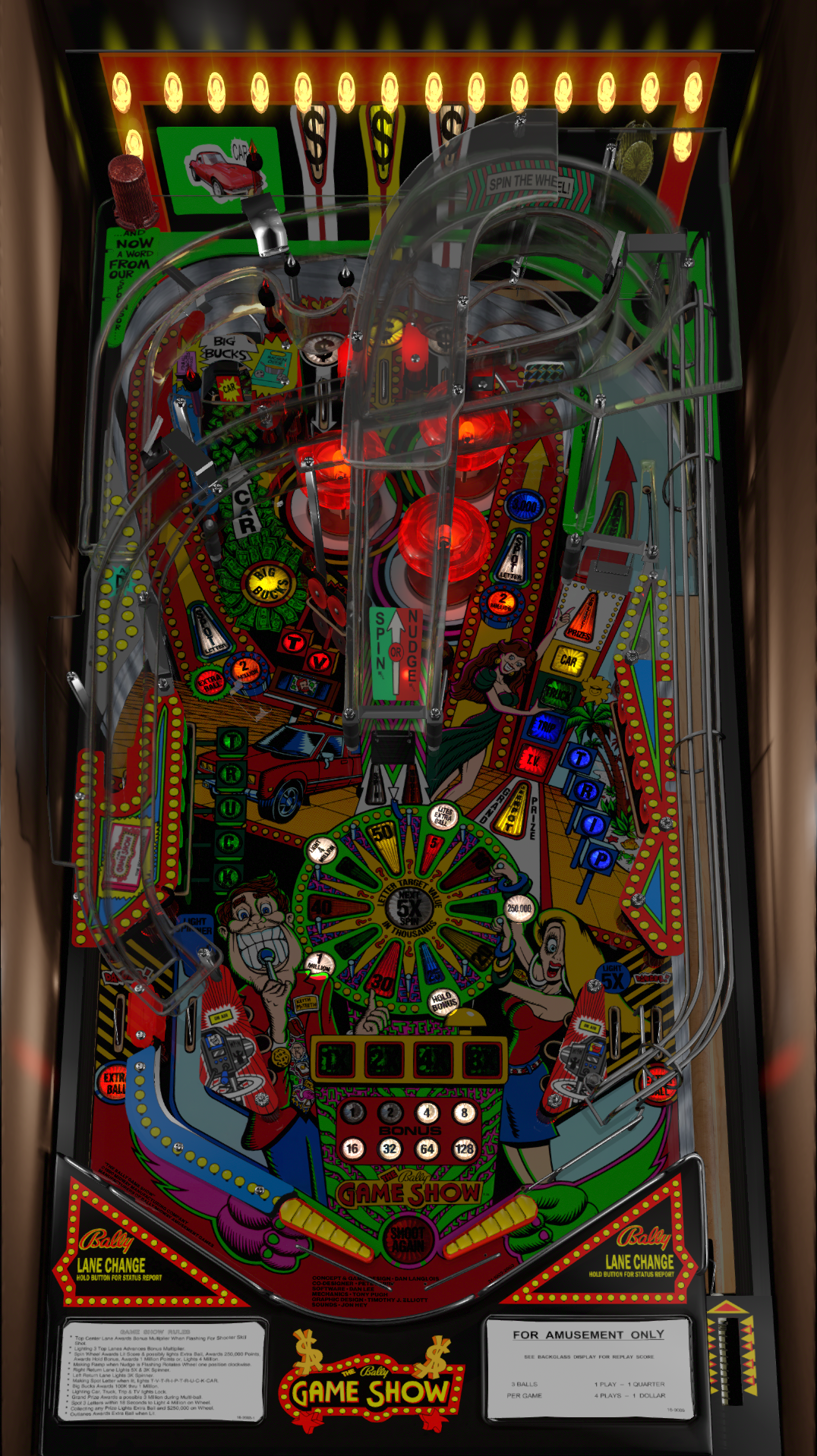 Bally Game Show, The (Bally 1990) Fidikos Mod v1..0.0