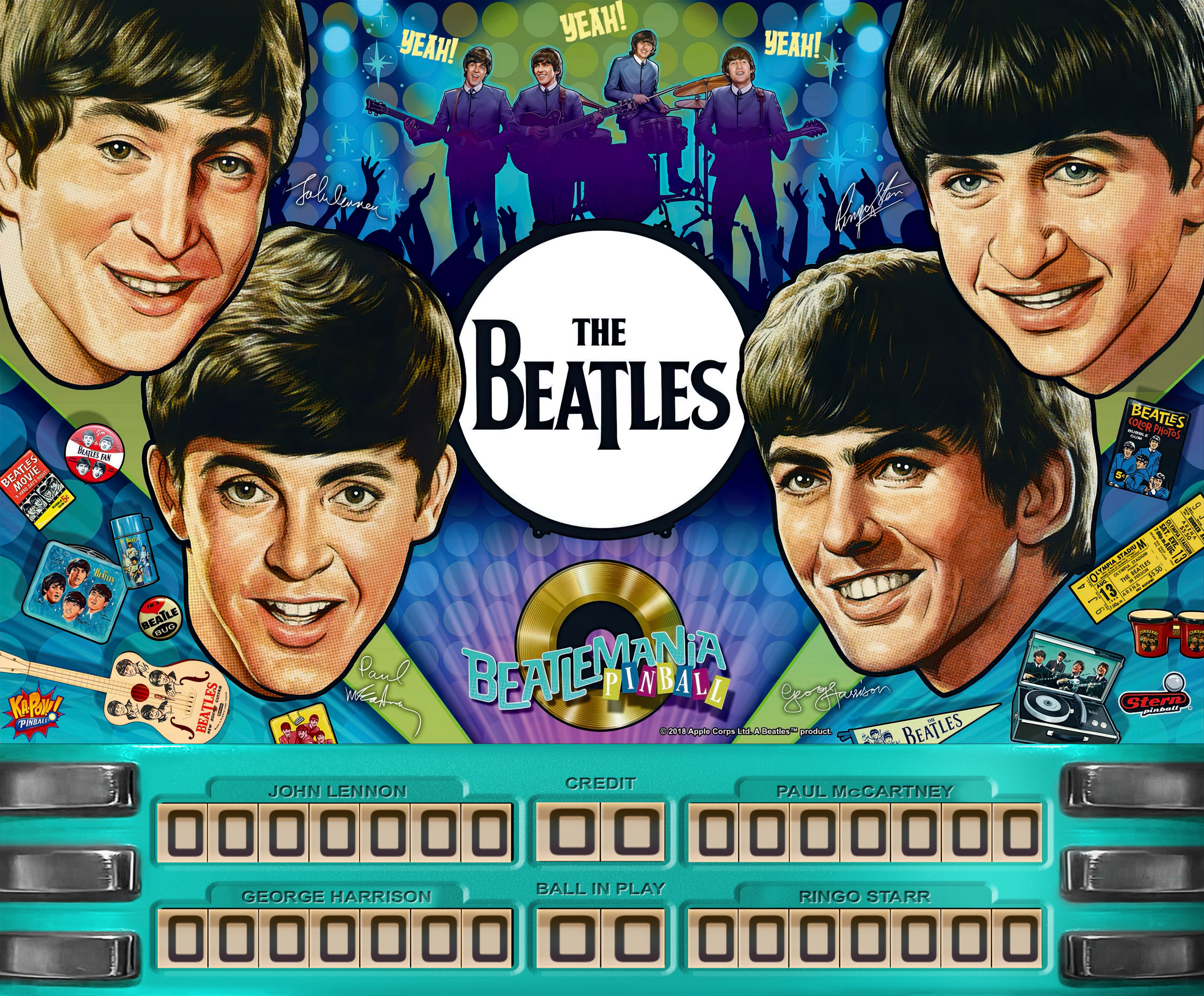 The-Beatles diamond edition 2 screen - B2S Backglass Downloads