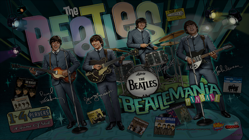 THE BEATLS ビートルズ　ミラー The Beatles gold edition full dmd - B2S (.directb2s) & Backglass