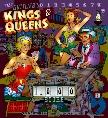 More information about "Kings & Queens (Gottlieb 1965) b2s"