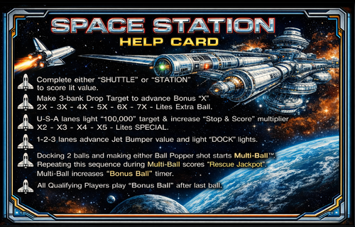 More information about "Space Station (Williams 1987) Help Card"