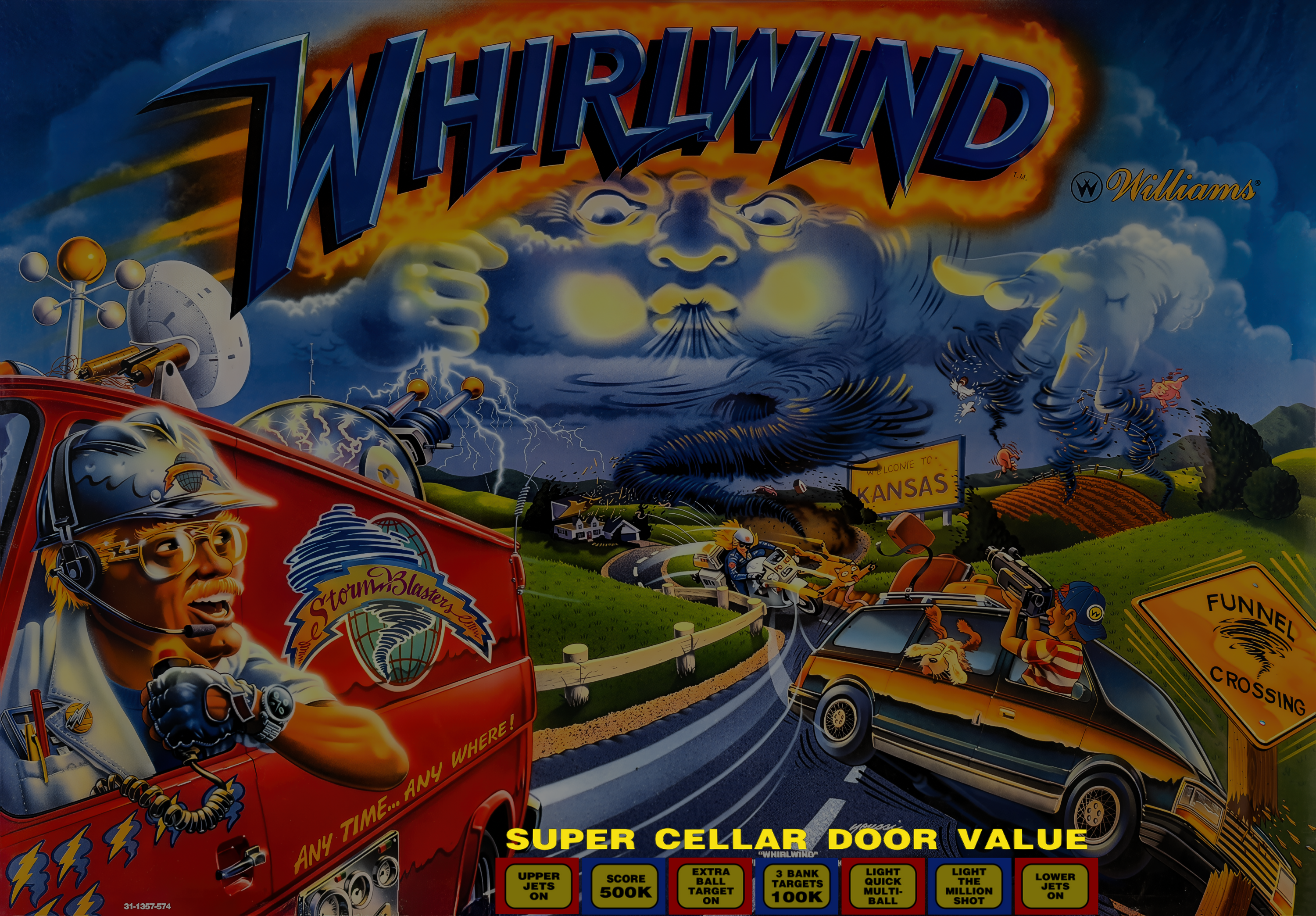 Whirlwind (Williams 1990) B2S for real DMD or slim LCD DMD - B2S