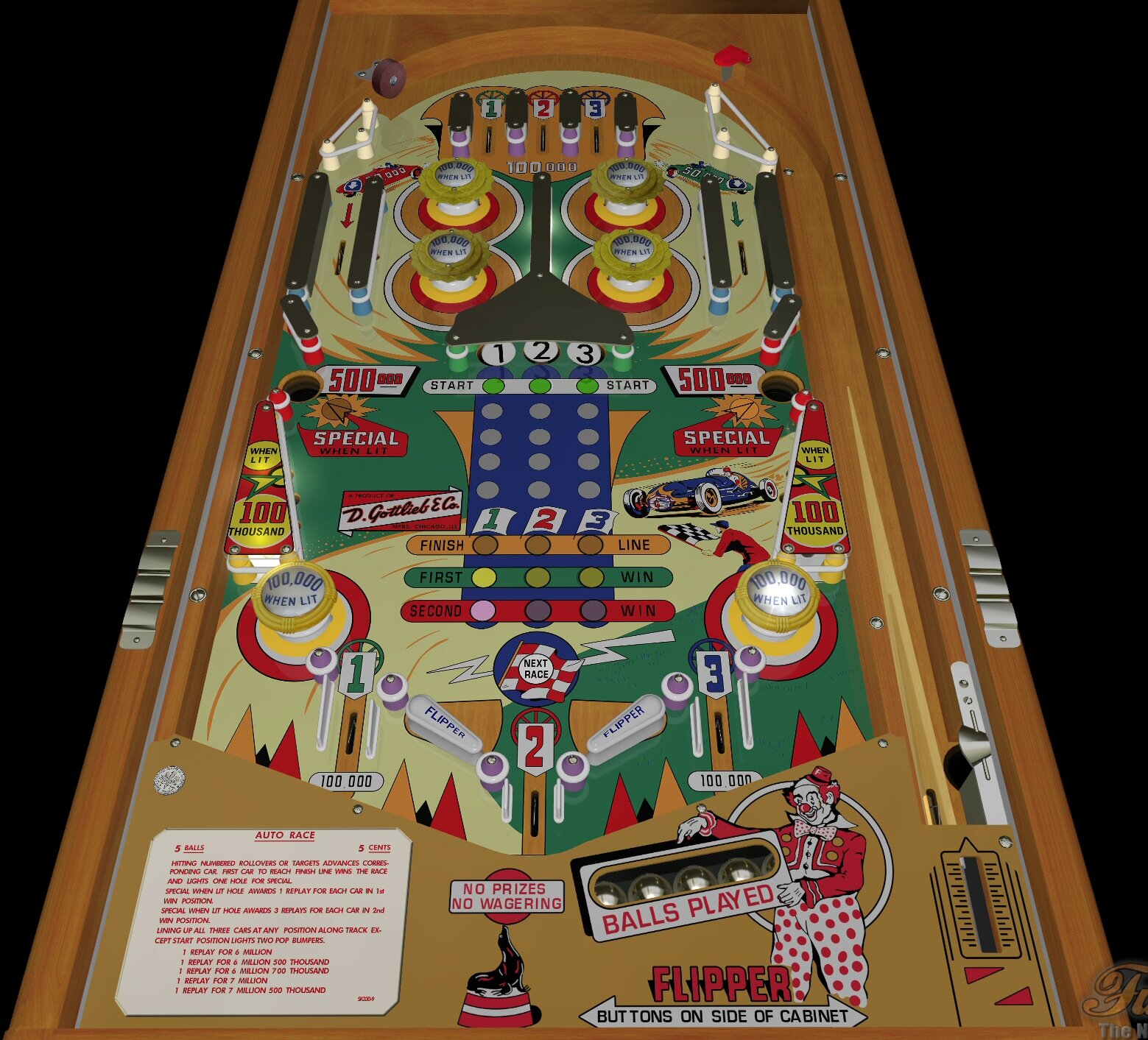 Auto Race (Gottlieb-1956) (FizX3.3)