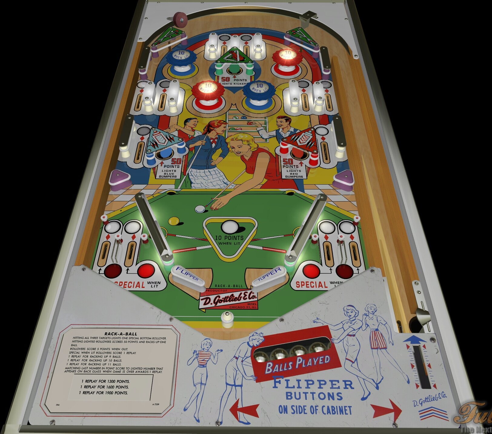 Rack aBall (Gottlieb-1962) (FizX3.3)
