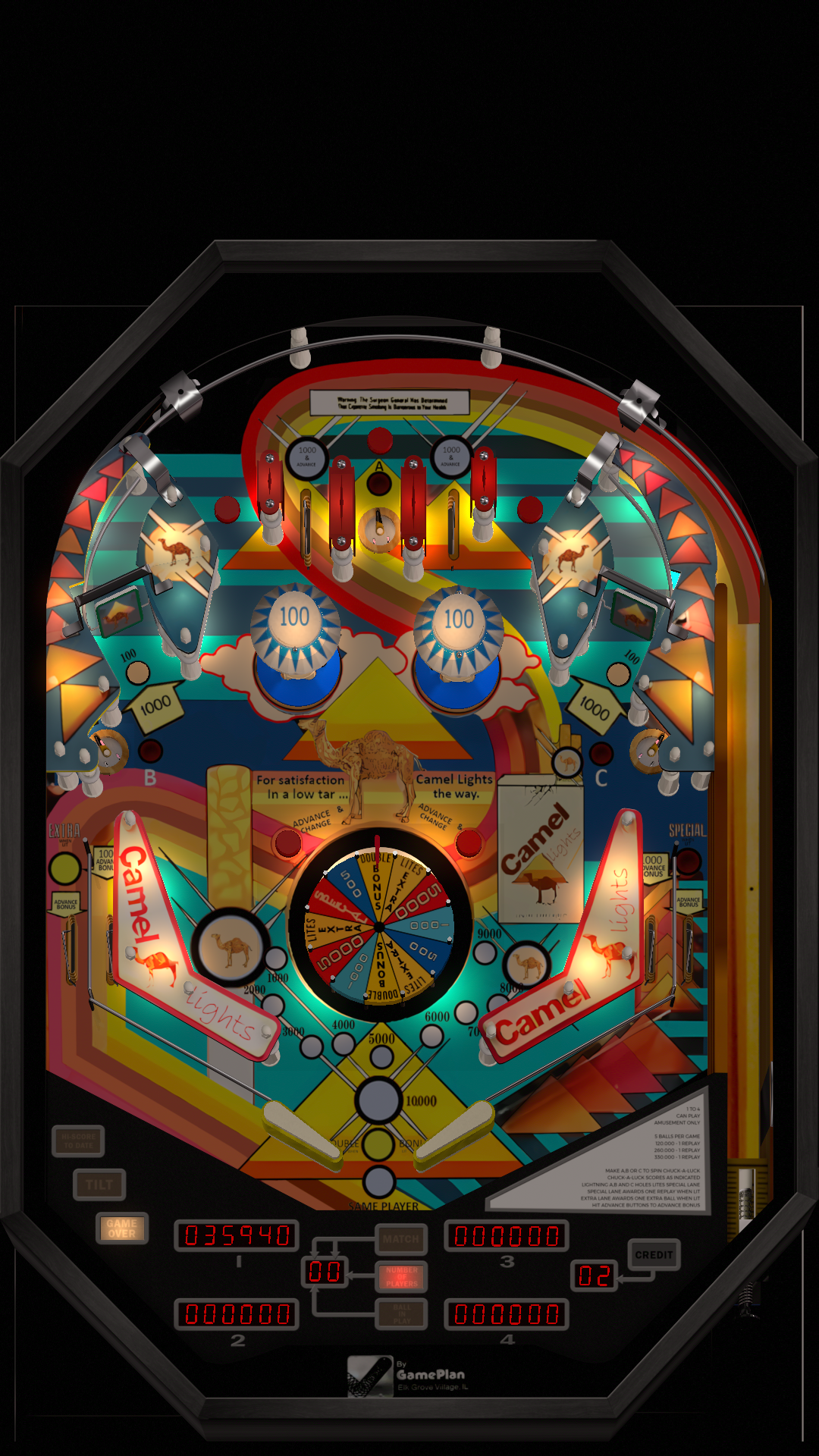 Camel Lights Game Plan 1978