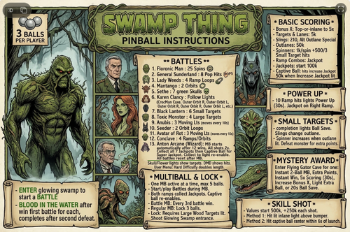 More information about "Swamp Thing - Bayou Edition Instruction Card"