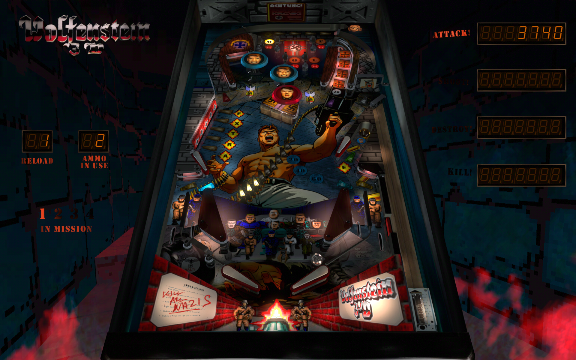 Wolfenstein 3-D - ULTIMATE MISSION MOD (source - 30. Anniversary Edition HD v1.2 by Demasi & onemanproject, mod by Arminio)