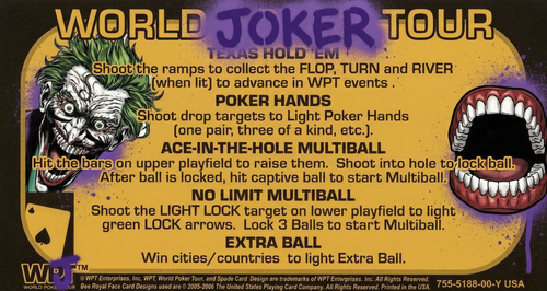 More information about "World JOKER Tour Instruction Card"